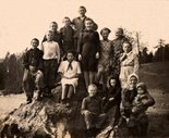5th grade pupils with their teacher Svetlana Ivanovna Zuikova, 1951 