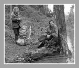 В маршруте по р. Камга, Ирина Филус, Павел Фоменко. Фото А. Паничев