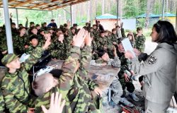 Встреча с юными патриотами профильной смены «Рубеж-2021»