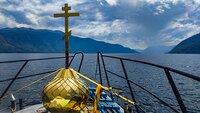 Для часовни Николая Чудотворца на Белинской террасе доставили и установили купол